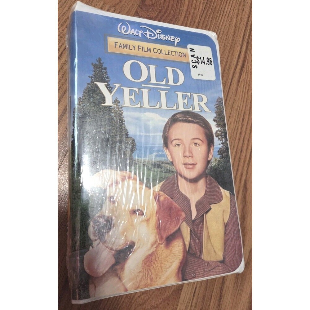 Old Yeller VHS Factory Sealed Walt Disney Family Film Collection New Vintage